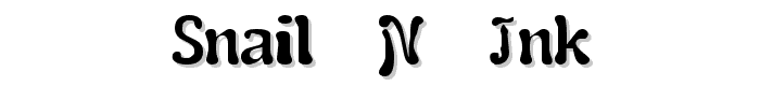 Snail  n  Ink font